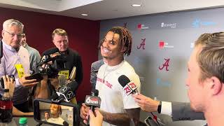 Alabama WR Ryan Williams Interview  Georgia Postgame [upl. by Gall94]