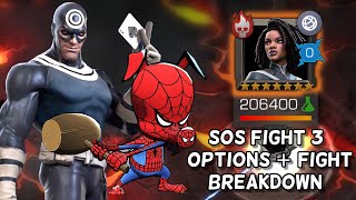 SOS Fight 3 Photon Counters  Fight Breakdown  Wonky AI Strikes Again Marvel Contest of Champions [upl. by Tenrag]