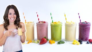 Make ANY Smoothie with this Simple Formula  5 Quick Recipes [upl. by Auhsot38]