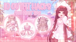 ✨10 outfit hacks you MUST try  Royale High  Part 5  FaeryStellar✨ [upl. by Airasor]