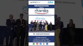 Meet Dr Jnanesh Kannur one of our Charaka Award Winner for Excellence in Implantology [upl. by Adeline]