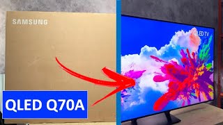 TV QLED Q70A SAMSUNG 2021  Unboxing [upl. by Rol]