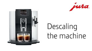 JURA E8 2015  Descaling the machine [upl. by Mapel]