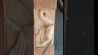 An Elephant Was Made on Wood  🐘🐘🐘 woodart woodwork woodart shortvideo viralshot [upl. by Collen174]