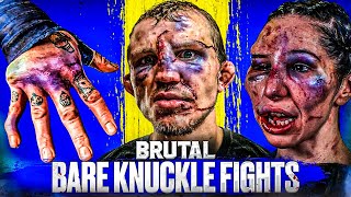 The Most Brutal Bare Knuckle Fights amp Knockouts Of All Time [upl. by Russom]