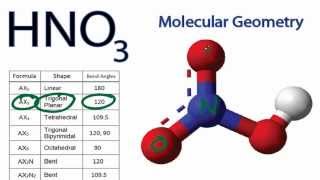 HNO3 Molecular Geometry  Shape and Bond Angles [upl. by Miof Mela]