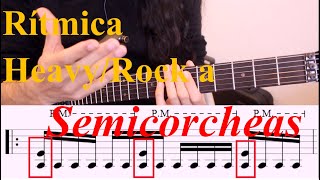 Rítmica RockHeavy a Semicorcheas [upl. by Lebasiairam185]