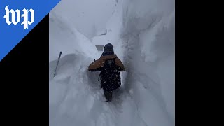 On the ground for Californias historic snowfall [upl. by Anytsirhc565]