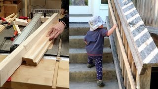 Toddler stair handrail [upl. by Dnalerb]