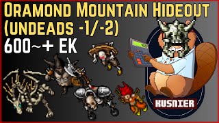 Oramond Mountain Hideout Undeads 12  600 Knight  Tibia [upl. by Nnairet513]