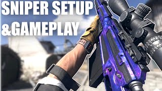 The BEST SNIPER CLASS For QUICKSCOPING AND NOSCOPING Modern Warfare Sniper Class Setups [upl. by Annasus]