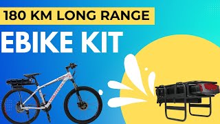 180KM Long Distance Electric Bike Kit is Incredible  Boost Your Bike to an EBike [upl. by Pachston]