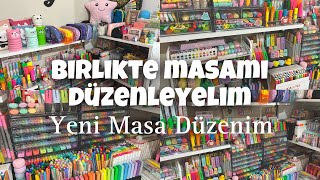 Yeni organizerim 😍  Birlikte masamı düzenleyelim  Çalışma masası 🩷  mycolorbloq 🥳 [upl. by Lynd180]