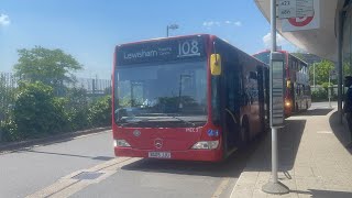 Shabby Journey  TFL Bus Route 108 Blackwall T  North Greenwich  MercedesBenz O530 Citaro 120m [upl. by Didier]