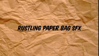 FREE Rustling Paper Bag Sound Effect SFX 10 seconds ASMR [upl. by Bald242]