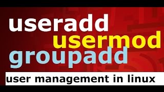 useraddusermodgroupadd user management commands in linux [upl. by Gehlbach509]