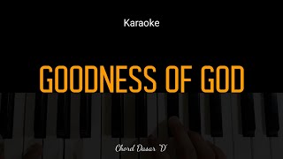 Karaoke Piano GOODNESS OF GOD  MALE KEY  Instrumental Piano  Jefri S Lase [upl. by Iah]