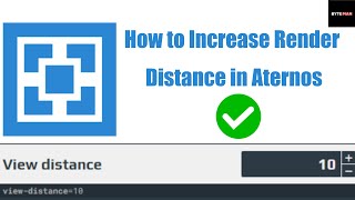 How to Increase Render Distance in Aternos  Do this quickly [upl. by Small204]