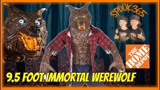 Home Depot’s 95 foot immortal werewolf unboxing and setup  Home Depot Halloween 2022 [upl. by Gnohc470]