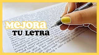 APRENDE A HACER LETRA BONITA ✰ tips para letra molde  plantillas gratis [upl. by Burgener]