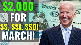 2000 4th stimulus check update Stimulus Check in March 2024 to impact SSDI SSI low income [upl. by Dorelia464]