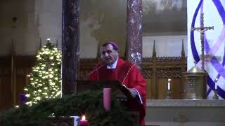 Bishop Chbeir Homily at St Mary’s Cathedral December 13 2017 noon Mass [upl. by Ennirok]