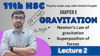 11 HSc  Gravitation  Physics  Lecture 2 [upl. by Hairahcaz]