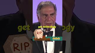 A Motivational Speech by Ratan Tata Sir  RIP Ratan Tata💔😭shorts [upl. by Trace655]