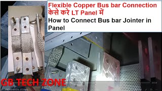 Bus bar jointer connection in panel  Flexible copper connector connection in panel  Flexible bus [upl. by Filippo]