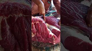 Super smooth meat cutting shorts supersmooth meatcutting beefbutcher yummybeef knifeskills [upl. by Idalina]