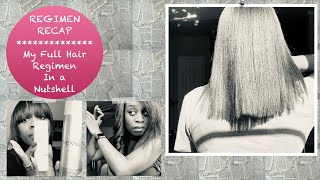 Regimen Reload  Healthy Relaxed Hair  My Full Hair Regimen In A Nutshell [upl. by Beret]