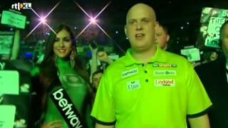 Walkon Michael van Gerwen Premier League Week 01 2014 [upl. by Raab]