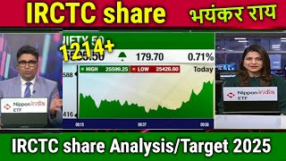 IRCTC share newsindian railway catering and tourism corporation share AnalysisTarget 2025 [upl. by Prosser]