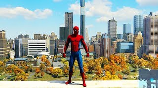 SPIDER MAN PS4 SpiderMan Homecoming Stark Suit Free Roam Gameplay SPIDERMAN PS4 [upl. by Lletnwahs]