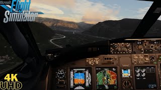 Thrilling Bolzano Airport Arrival PMDG 737 Epic Flight in MSFS [upl. by Dru]