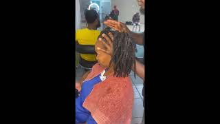 Easy way to divide your dreads equally for kids hairstylessubscribelocsbeautifullocsdreadlocks [upl. by Otho24]