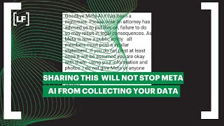 Sharing this statement will not prevent meta AI from collecting your data [upl. by Lerak]