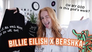 Billie Eilish x Bershka collection haul  try on amp review [upl. by Richter]