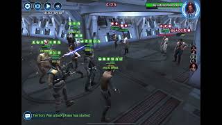 SWGOH TW Rogue One Jyn Erso Omicron vs Resistance [upl. by Pardoes]