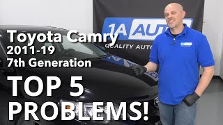 Top 5 Problems Toyota Camry Sedan 7th generation 201119 [upl. by Minny]