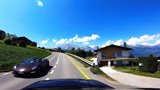 Autofahrt von Veysonnaz nach Haute Nendaz  Walliser Alpen [upl. by Trevethick419]