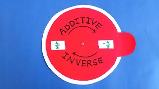 Additive inverse Math Working model  MathProject Additive inverse Math project for class 7 [upl. by Docilla213]