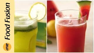 Iced Green Tea recipe 2 ways by Food Fusion [upl. by Allin571]