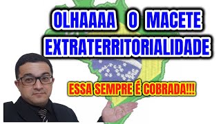 Extraterritorialidade Condicionada e Incondicionada no Direito Penal  PC  TJ  OAB [upl. by Lougheed]