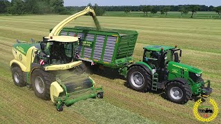 Krone BIG X 1180  1156 PS  Grass Ernte  LU Richter  John Deere  Bergmann  Claas  Fendt [upl. by Arammahs989]