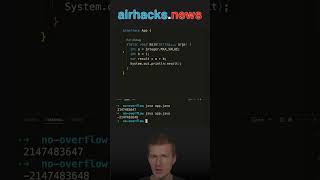 Preventing The Integer Overflow java shorts coding airhacks [upl. by Iralam]