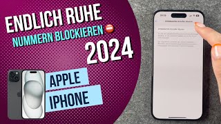 iPhone Nummern blockieren 2024 [upl. by Juliann]