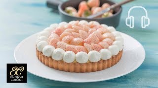 White Strawberry Tart Recipe [upl. by Yluj]