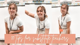 THE TEN BEST TIPS FOR SUBSTITUTE TEACHERS [upl. by Akerdnahs]