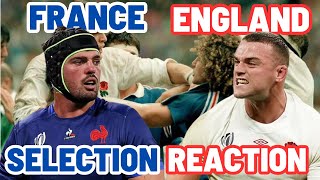 FRANCE v ENGLAND  SELECTION REACTION [upl. by Elleiram]